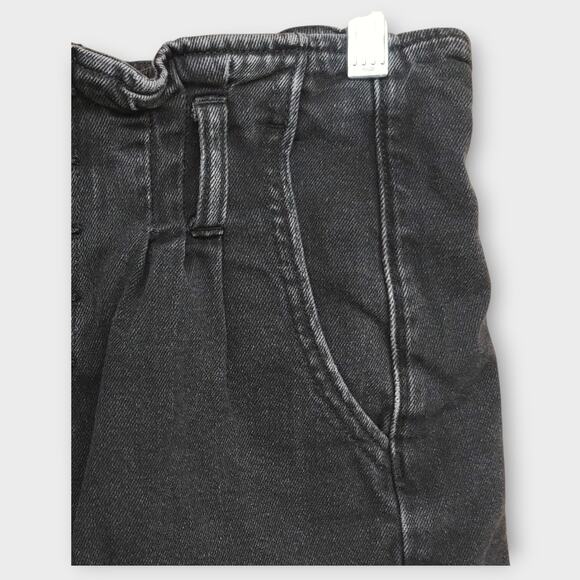 Womens American Eagle Mom Short Button Fly Black Shorts Size 0 - Picture 3 of 6